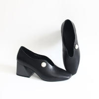 Custom design genuine leather slip on high heel women pumps shoes