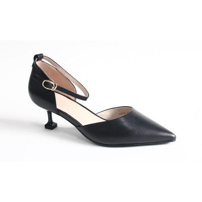 Factory provide OEM service buckle high heel dress pumps ladies fcomfortable high heels