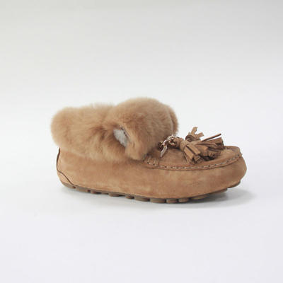 Doudou shoes and rabbit hair can go with Korean leather shoes and cotton gourd shoes